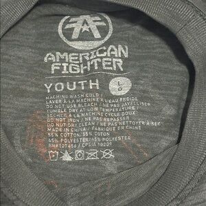 America fighter youth t shirt size L,G